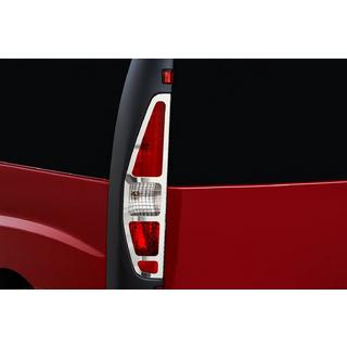 Aizmugurējo stop lukturu uzlikas (2 gab., nerūsējošais tērauds) Fiat Doblo I 2001–2005 foto 1