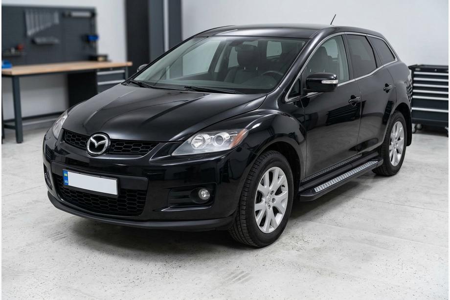 Mazda CX-7 2006–2012 Sānu sliekšņi New Vision Black (2 gab., alumīnijs) Image