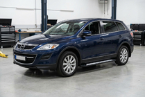 Mazda CX-9 2007–2016 Sānu sliekšņi New Vision Black (2 gab., alumīnijs) foto 1