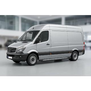 Sānu sliekšņi New Vision Black (2 gab., alumīnijs) Mercedes Sprinter W906 2006–2018 foto 1