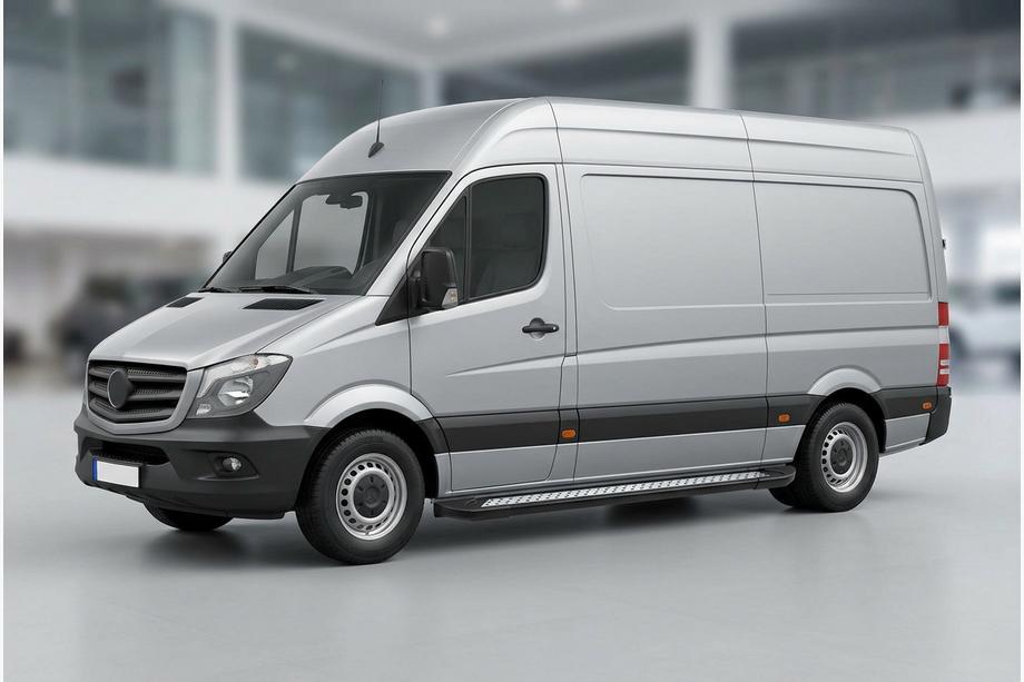 Mercedes Sprinter W906 2006–2018 Sānu sliekšņi New Vision Black (2 gab., alumīnijs) Image