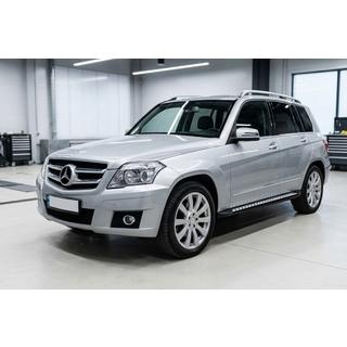 Sānu sliekšņi New Vision Black (2 gab., alumīnijs) Mercedes GLK class X204 2008–2015 foto 1