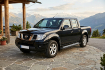 Nissan Navara 2006–2015 Sānu sliekšņi New Vision Black (2 gab., alumīnijs) foto 1