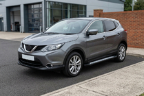 Nissan Qashqai 2014–2021 Sānu sliekšņi New Vision Black (2 gab., alumīnijs) foto 1
