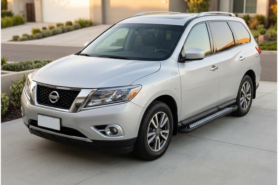 Nissan Pathfinder R52 2012–2021 Sānu sliekšņi New Vision Black (2 gab., alumīnijs) Image