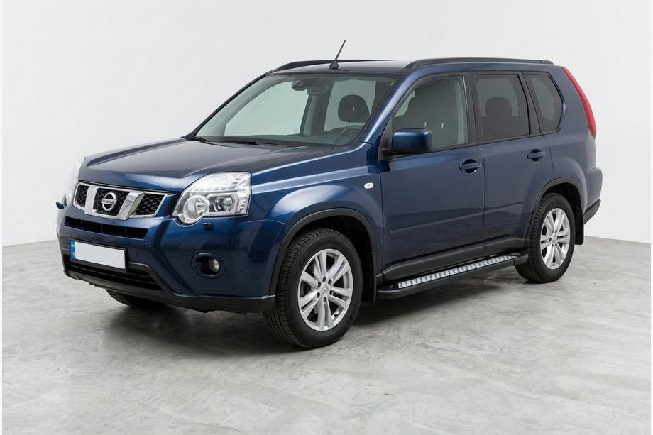 Nissan X-trail T31 2007–2014 Sānu sliekšņi New Vision Black (2 gab., alumīnijs) Foto 1