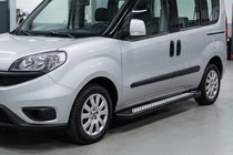 Opel Combo 2012–2018 Sānu sliekšņi New Vision Black (2 gab., alumīnijs) foto 1
