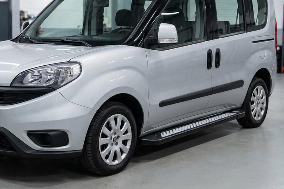 Opel Combo 2012–2018 Sānu sliekšņi New Vision Black (2 gab., alumīnijs) Image