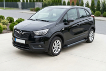 Opel Crossland X 2017–2024 Sānu sliekšņi New Vision Black (2 gab., alumīnijs) foto 2