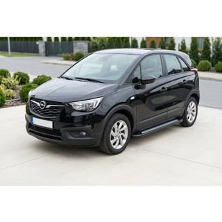 Sānu sliekšņi New Vision Black (2 gab., alumīnijs) Opel Crossland X 2017–2024 foto 2