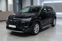 Opel Grandland X 2017– Sānu sliekšņi New Vision Black (2 gab., alumīnijs) foto 1