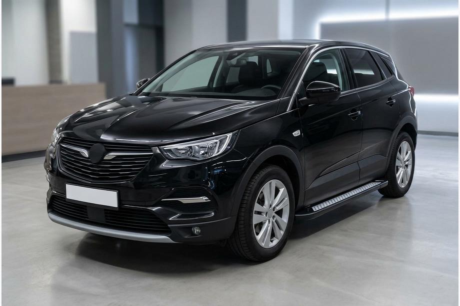 Opel Grandland X 2017– Sānu sliekšņi New Vision Black (2 gab., alumīnijs) Image