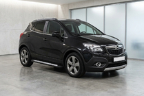 Opel Mokka 2012–2021 Sānu sliekšņi New Vision Black (2 gab., alumīnijs) foto 1