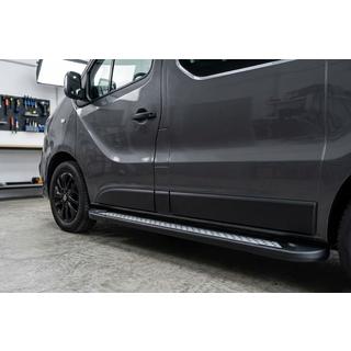 Sānu sliekšņi New Vision Black (2 gab., alumīnijs) Opel Vivaro 2001–2015 foto 1