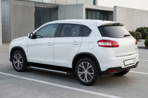 Peugeot 4008 2012–2017 Sānu sliekšņi New Vision Black (2 gab., alumīnijs) foto 1