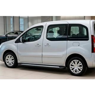 Sānu sliekšņi New Vision Black (2 gab., alumīnijs) Peugeot Partner Tepee 2008–2018 foto 1