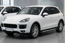 Porsche Cayenne 2010–2017 Sānu sliekšņi New Vision Black (2 gab., alumīnijs) foto 1