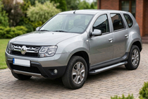 Renault Duster 2008–2017 Sānu sliekšņi New Vision Black (2 gab., alumīnijs) foto 1