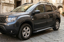 Renault Duster 2018–2024 Sānu sliekšņi New Vision Black (2 gab., alumīnijs) foto 1