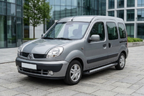 Renault Kangoo 1998–2008 Sānu sliekšņi New Vision Black (2 gab., alumīnijs) foto 1