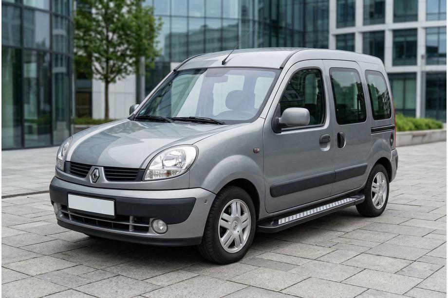 Renault Kangoo 1998–2008 Sānu sliekšņi New Vision Black (2 gab., alumīnijs) Image