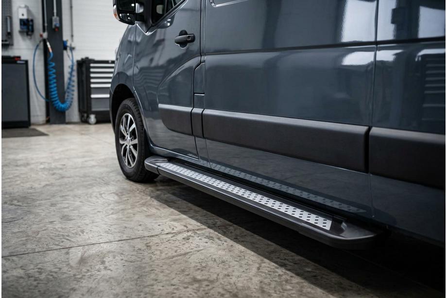 Renault Master 2011–2023 Sānu sliekšņi New Vision Black (2 gab., alumīnijs) Image