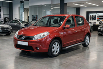 Renault Sandero 2007–2013 Sānu sliekšņi New Vision Black (2 gab., alumīnijs) foto 1