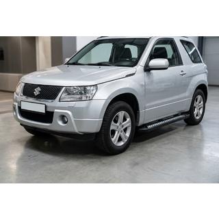 Sānu sliekšņi New Vision Black (2 gab., alumīnijs) Suzuki Grand Vitara 2005–2017 foto 1