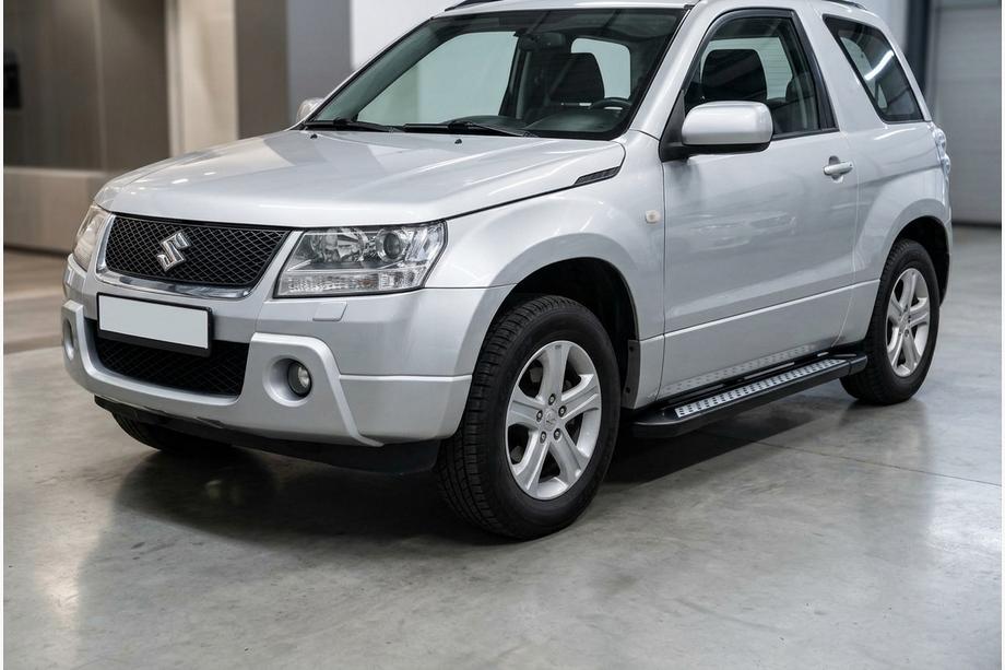 Suzuki Grand Vitara 2005–2017 Sānu sliekšņi New Vision Black (2 gab., alumīnijs) Image
