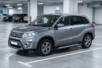 Suzuki Vitara 2015– Sānu sliekšņi New Vision Black (2 gab., alumīnijs) foto 1