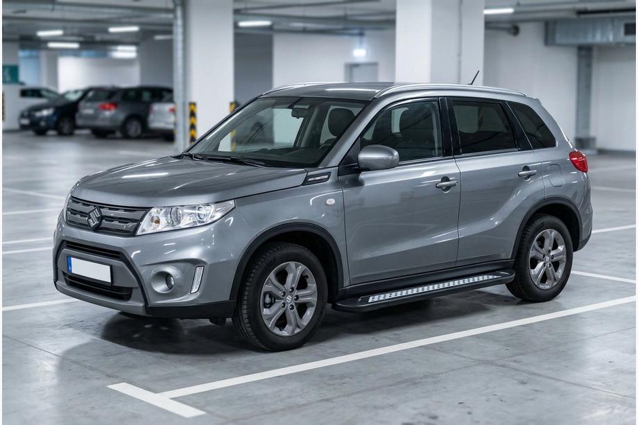 Suzuki Vitara 2015– Sānu sliekšņi New Vision Black (2 gab., alumīnijs) Image