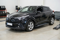 Toyota C-HR 2016–2023 Sānu sliekšņi New Vision Black (2 gab., alumīnijs) foto 1