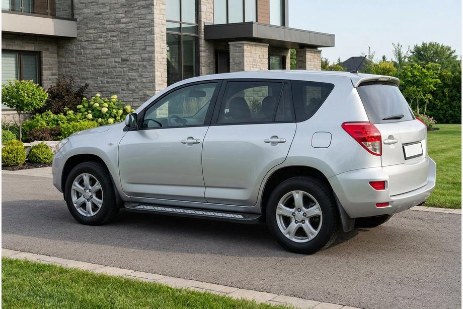 Toyota Rav 4 2006–2013 Sānu sliekšņi New Vision Black (2 gab., alumīnijs) Foto 1