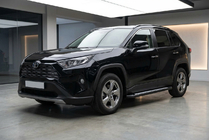 Toyota Rav 4 2019–2025 Sānu sliekšņi New Vision Black (2 gab., alumīnijs) foto 1