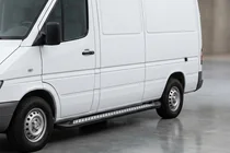 Volkswagen LT 1995–2006 Sānu sliekšņi New Vision Black (2 gab., alumīnijs) foto 1
