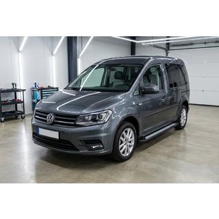 Sānu sliekšņi New Vision Black (2 gab., alumīnijs) Volkswagen Caddy 2015–2020 foto 1