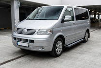 Volkswagen T5 Transporter 2003–2010 Sānu sliekšņi New Vision Black (2 gab., alumīnijs) Garā riteņu bāze foto 1
