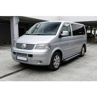 Sānu sliekšņi New Vision Black (2 gab., alumīnijs) Volkswagen T5 Multivan 2003–2010 foto 1