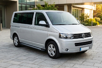 Volkswagen T5 2010–2015 Sānu sliekšņi New Vision Black (2 gab., alumīnijs) Garā riteņu bāze foto 1