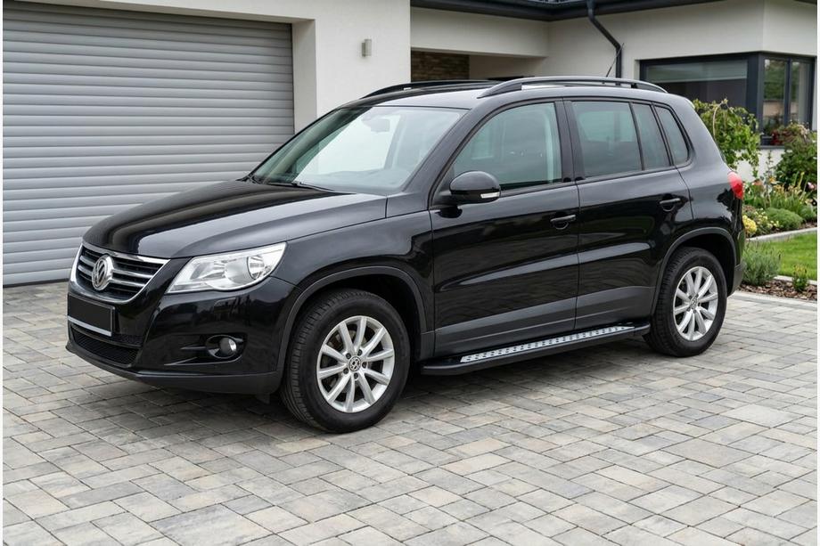 Volkswagen Tiguan 2007–2016 Sānu sliekšņi New Vision Black (2 gab., alumīnijs) Foto 1