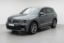 Volkswagen Tiguan 2016–2023 Sānu sliekšņi New Vision Black (2 gab., alumīnijs) foto 1