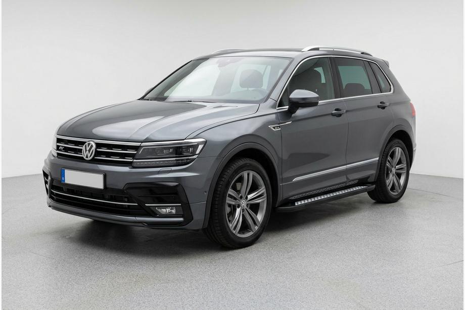 Volkswagen Tiguan 2016–2023 Sānu sliekšņi New Vision Black (2 gab., alumīnijs) Image