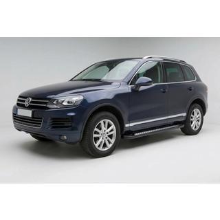 Sānu sliekšņi New Vision Black (2 gab., alumīnijs) Volkswagen Touareg 2010–2018 foto 1