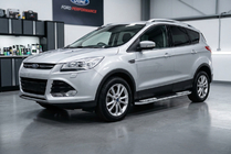 Ford Kuga/Escape 2013–2019 Sānu pakāpieni Tayga V2 (2 gab., alumīnijs) Ar krāsotām durvju plāksnēm foto 1