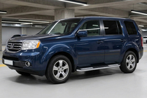Honda Pilot 2008–2015 Sānu pakāpieni Tayga V2 (2 gab., alumīnijs) foto 1