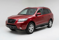 Hyundai Santa Fe 2 2006–2012 Sānu pakāpieni Tayga V2 (2 gab., alumīnijs) foto 1