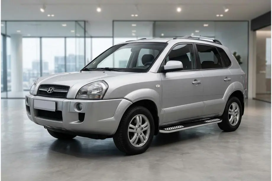 Hyundai Tucson JM 2004– Sānu pakāpieni Tayga V2 (2 gab., alumīnijs) Foto 1