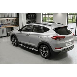 Sānu pakāpieni Tayga V2 (2 gab., alumīnijs) Hyundai Tucson TL 2016–2021 foto 1