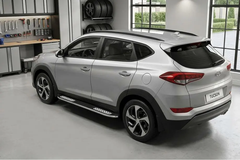 Hyundai Tucson TL 2016–2021 Sānu pakāpieni Tayga V2 (2 gab., alumīnijs) Image