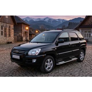 Sānu pakāpieni Tayga V2 (2 gab., alumīnijs) Kia Sportage 2004–2010 foto 1